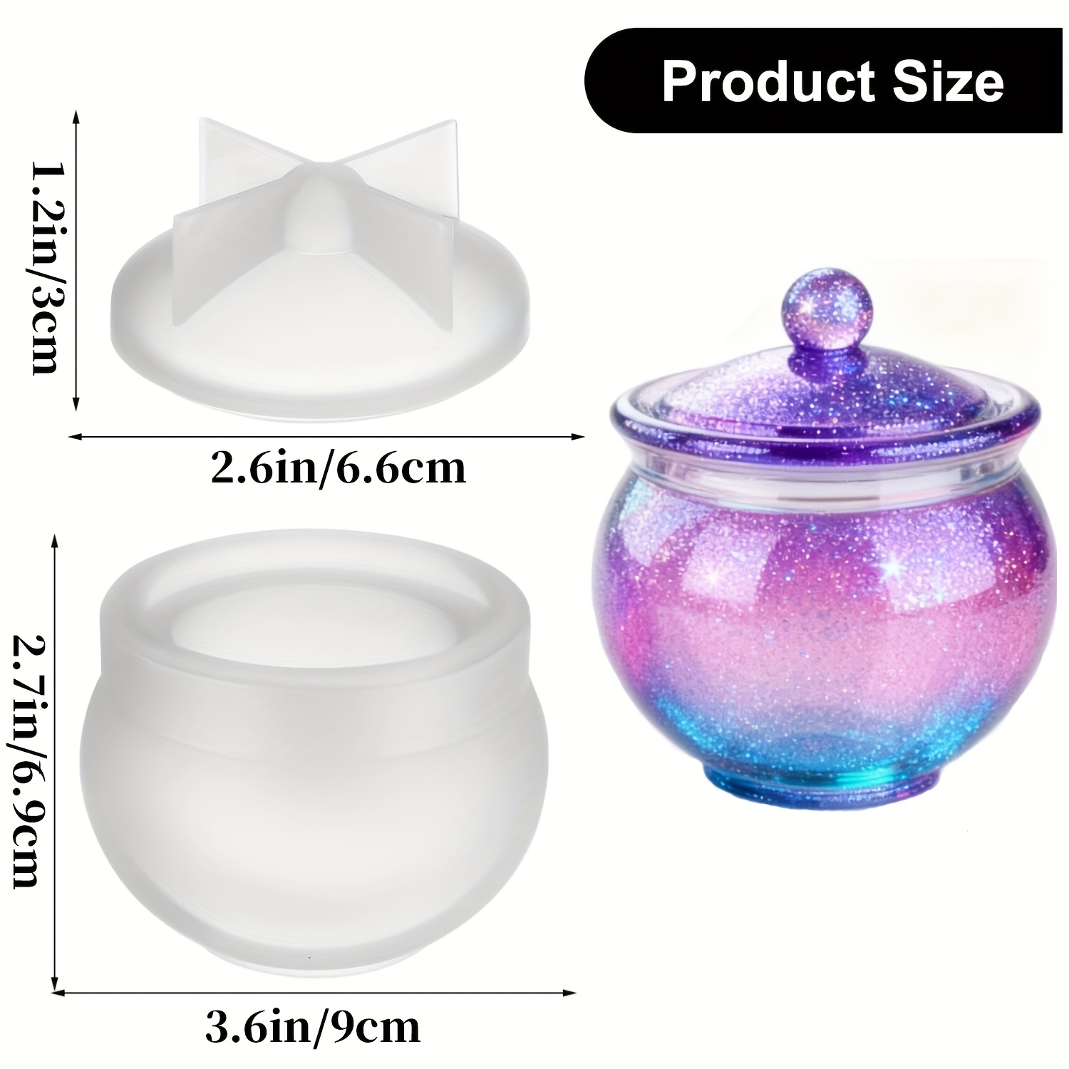 1 set of round resin can molds - đánh giá và giá Candle Mold Silicone