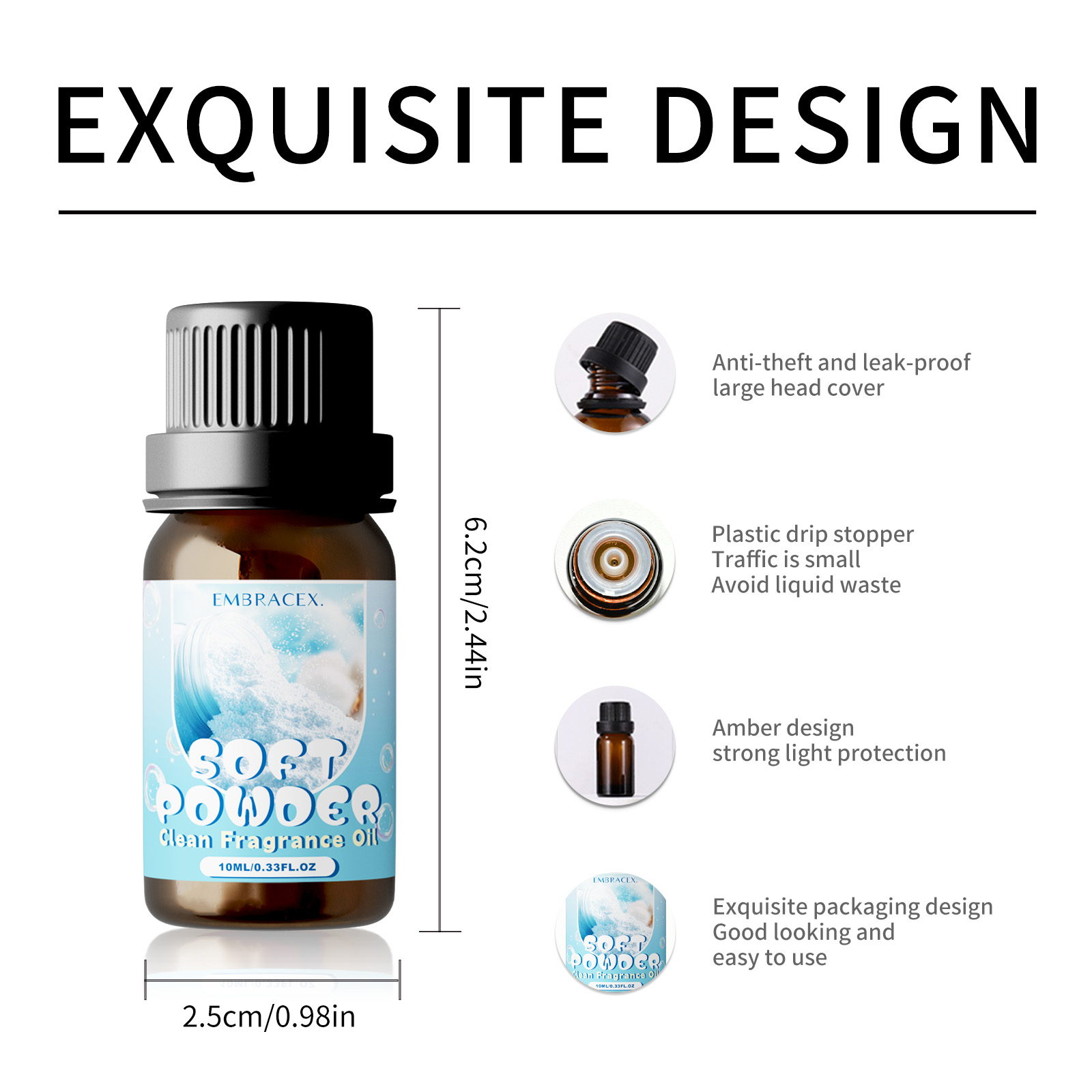 10ml Soft Powder Essential Oil - đánh giá và giá Candle Making Oils